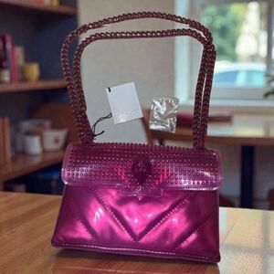 NWT Kurt Geiger Mini Kensington Quilted Tonal Crystal Crossbody